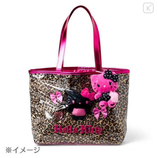 Japan Sanrio Original Mascot Holder - Hello Kitty : Gal Style Max Black - 4
