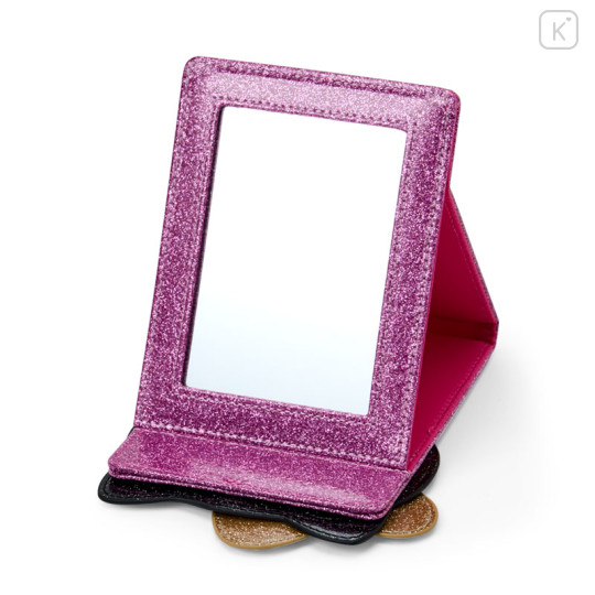 Japan Sanrio Original Folding Mirror - Hello Kitty : Gal Style Max Black - 3