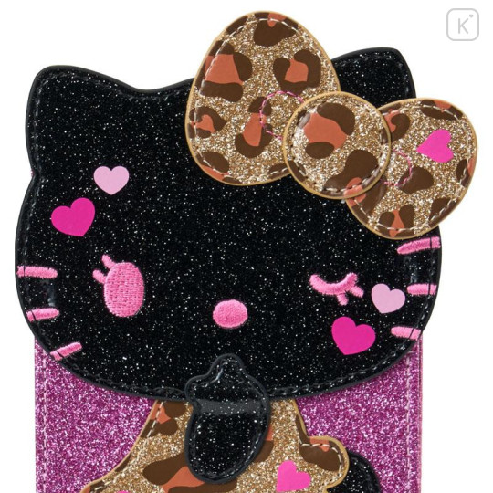 Japan Sanrio Original Folding Mirror - Hello Kitty : Gal Style Max Black - 4