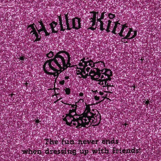Japan Sanrio Original Folding Mirror - Hello Kitty : Gal Style Max Black - 5