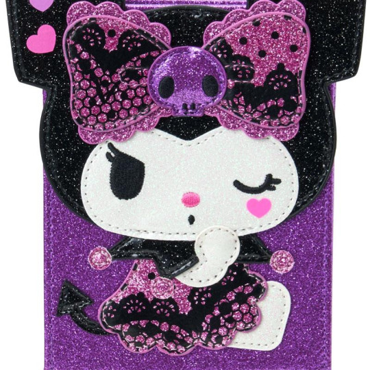 Japan Sanrio Original Folding Mirror - Kuromi : Gal Style Max - 4
