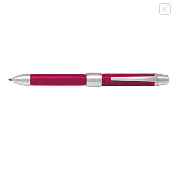 Japan Pilot 2+1 Ridge Leather Multi Ballpoint Pen - 0.7mm Red - 1