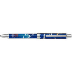 Japan Pilot 2+1 Ridge Elegant Picture Scroll Multi Ballpoint Pen - 0.7mm The Moon and Mount Fuji Blue