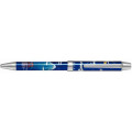 Japan Pilot 2+1 Ridge Elegant Picture Scroll Multi Ballpoint Pen - 0.7mm The Moon and Mount Fuji Blue - 1
