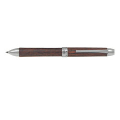 Japan Pilot 2+1 Legno Multi Ballpoint Pen - 0.7mm Mahogany