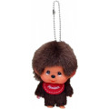 Japan Monchhichi Plush Keychain - Monchhichi-kun : Big Face - 1