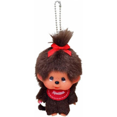 Japan Monchhichi Plush Keychain - Monchhichi-chan : Big Face
