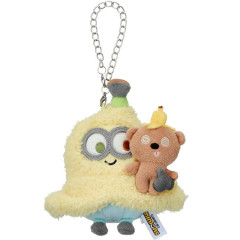 Japan Minions Mascot Holder Bag Charm - Minions & Monsters : Bob & Bear Tim Banana