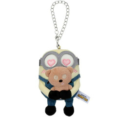 Japan Minions Mascot Holder Bag Charm - Minions & Monsters : Bob & Bear Tim Love Eyes