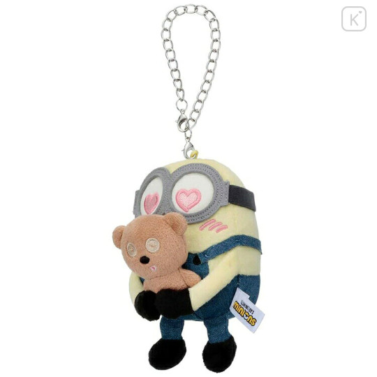 Japan Minions Mascot Holder Bag Charm - Minions & Monsters : Bob & Bear Tim Love Eyes - 2
