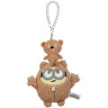 Japan Minions Mascot Holder Bag Charm - Minions & Monsters : Bob & Bear Tim Best Friend - 1