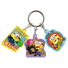 Japan Minions Acrylic Keychain 3 Charm - Minions & Monsters Icon