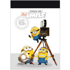 Japan Minions Mini Notepad - Minions & Monsters Show Me That Smile