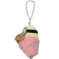 Japan Minions Mascot Holder Bag Charm - Minions & Monsters Bob & Bear Tim Pajamas - 3