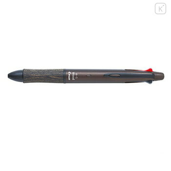 Japan Pilot 4+1 Wood Multi Ballpoint Pen - 0.7mm Dark Brown - 1