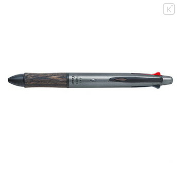 Japan Pilot 4+1 Wood Multi Ballpoint Pen - 0.7mm Gray - 1