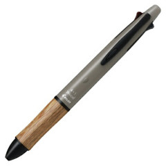 Japan Pilot 4+1 Wood Earth Multi Ballpoint Pen - 0.5mm Soil Beige