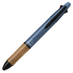 Japan Pilot 4+1 Wood Earth Multi Ballpoint Pen - 0.5mm Lagoon Blue