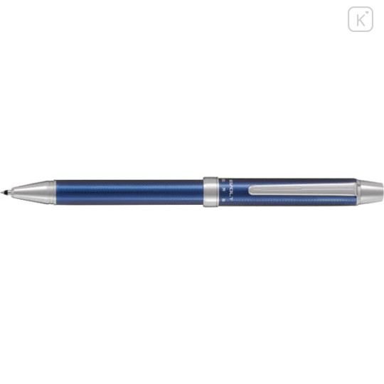 Japan Pilot 2+1 Evolt Multi Ballpoint Pen - 0.7mm Herringbone Blue Black - 2
