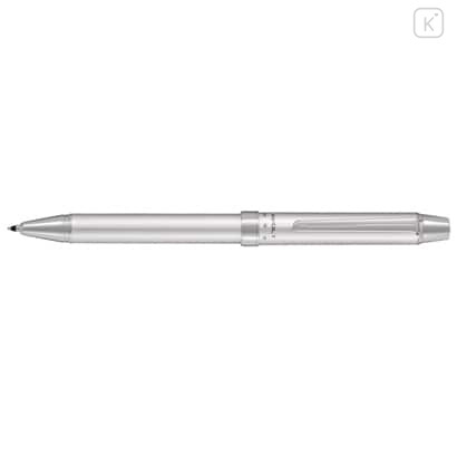 Japan Pilot 2+1 Evolt Multi Ballpoint Pen - 0.7mm Herringbone Silver - 1