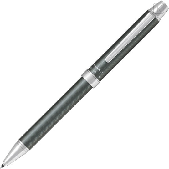 Japan Pilot 2+1 Evolt Multi Ballpoint Pen - 0.7mm Herringbone Gray - 1