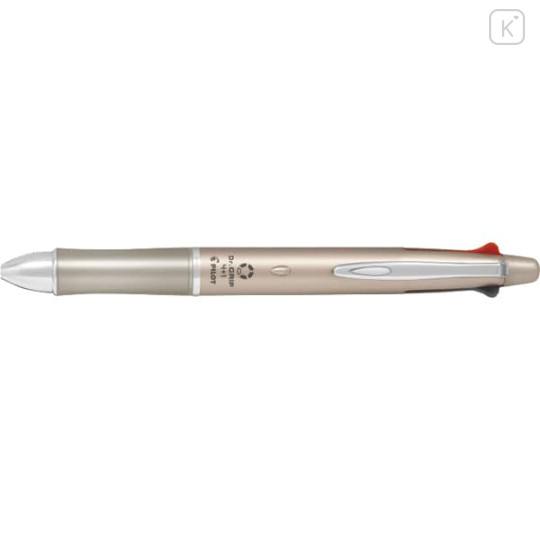 Japan Pilot Dr. Grip 4+1 Multi Ballpoint Pen - 0.7mm Champagne Gold - 2