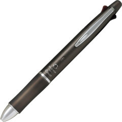 Japan Pilot Dr. Grip 4+1 Multi Ballpoint Pen - 0.5mm Ash Metal Brown