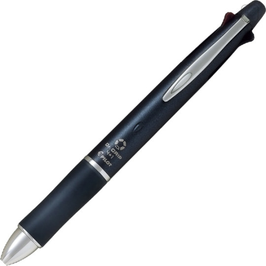 Japan Pilot Dr. Grip 4+1 Multi Ballpoint Pen - 0.5mm Ash Metal Navy - 1