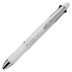 Japan Pilot Dr. Grip 4+1 Multi Ballpoint Pen - 0.5mm Cotton White