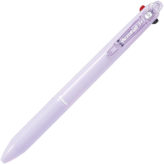 Japan Pilot Acroball 3+1 Multi Ballpoint Pen & Mechanical Pencil - 0.5mm Lavender - 1