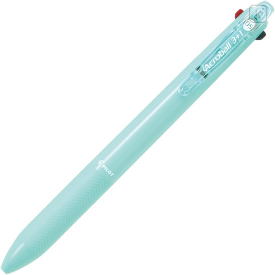 Japan Pilot Acroball 3+1 Multi Ballpoint Pen & Mechanical Pencil - 0.5mm Mint Green - 1