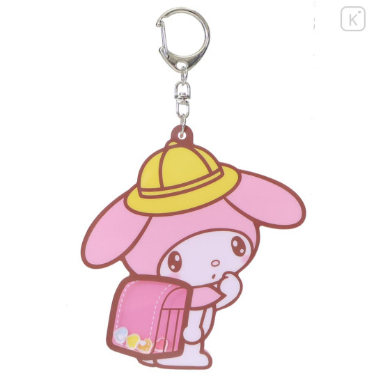 Japan Sanrio Shaker Acrylic Keychain - My Melody : School Backpack - 1