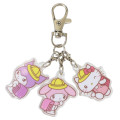 Japan Sanrio Trio Acrylic Keychain - Hello Kitty & Kuromi & My Melody : School Backpack - 1