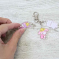 Japan Sanrio Trio Acrylic Keychain - Hello Kitty & Kuromi & My Melody : School Backpack - 2