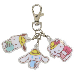 Japan Sanrio Trio Acrylic Keychain - Cinnamoroll & Hello Kitty & Pochacco : School Backpack