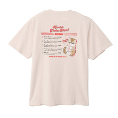 Japan Mofusand T-Shirt (L) - Mofusand Diner Shake Stand Menu Cat