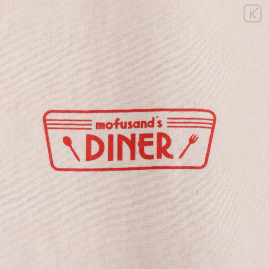 Japan Mofusand T-Shirt (L) - Mofusand Diner Shake Stand Menu Cat - 6