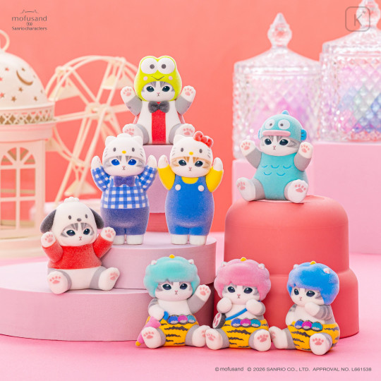 Japan Mofusand × Sanrio Fluffy Flock Figure Box Set - Vol.1 - 2