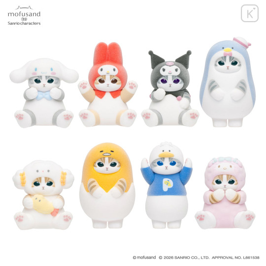 Japan Mofusand × Sanrio Fluffy Flock Figure Box Set - Vol.2 - 1