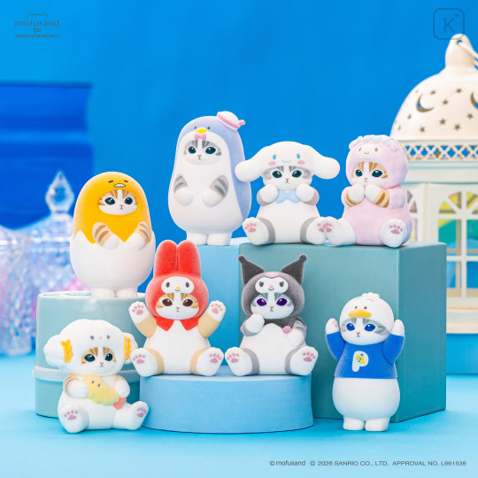 Japan Mofusand × Sanrio Fluffy Flock Figure Box Set - Vol.2 - 2