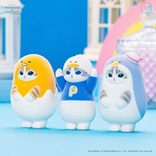 Japan Mofusand × Sanrio Fluffy Flock Figure Box Set - Vol.2 - 3
