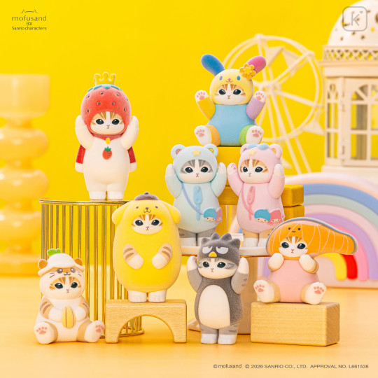 Japan Mofusand × Sanrio Fluffy Flock Figure Box Set - Vol.3 - 2