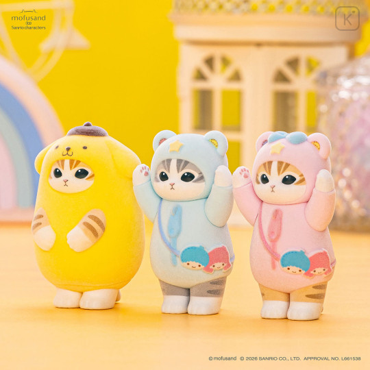 Japan Mofusand × Sanrio Fluffy Flock Figure Box Set - Vol.3 - 3
