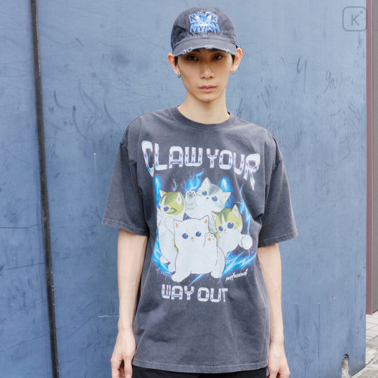 Japan Mofusand T-Shirt (L) - Claw Your Way Out Charcoal - 3