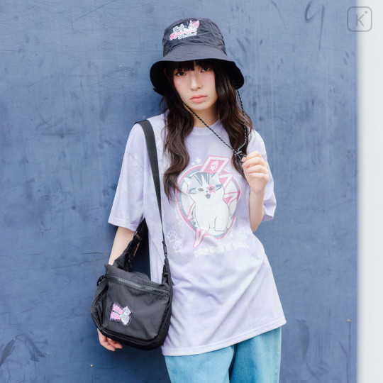 Japan Mofusand T-Shirt (L) - Meow N Roll Purple - 3