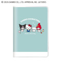 Japan Sanrio B6 Monthly Schedule Book - Characters Turquoise 2027 - 1