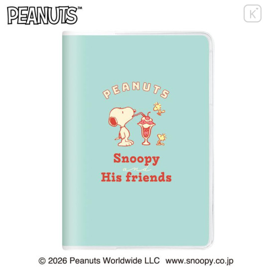 Japan Peanuts B6 Monthly Schedule Book - Snoopy & Woodstock : Happiness Turquoise 2027 - 1