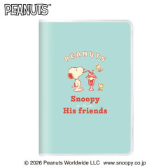 Japan Peanuts B6 Monthly Schedule Book - Snoopy & Woodstock : Happiness Turquoise 2027