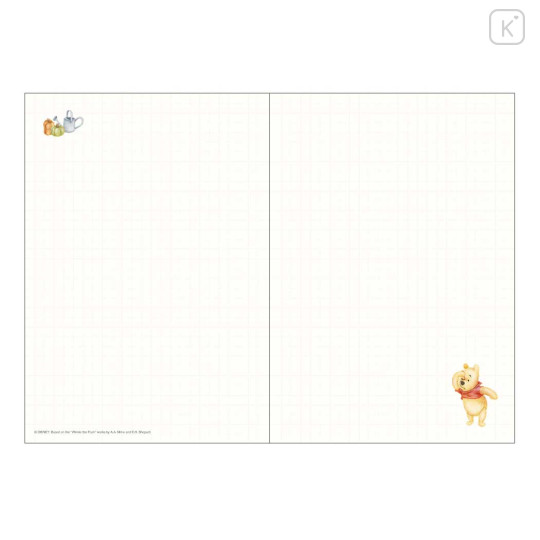 Japan Disney B6 Monthly Schedule Book - Piglet & Pooh : Balloon Night Sky 2027 - 4