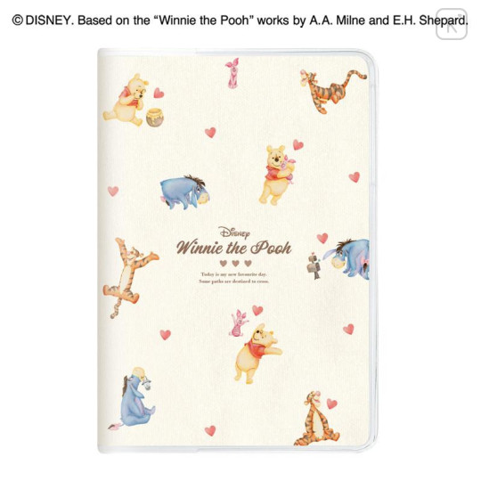 Japan Disney B6 Monthly Schedule Book - Winnie the Pooh : Friends Light Yellow 2027 - 1